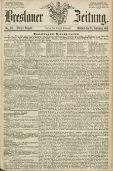 Breslauer Zeitung. 1859, No. 451 (28 September) - Morgen-Ausgabe + dod.