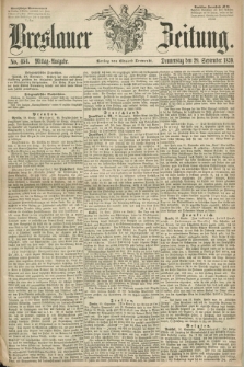 Breslauer Zeitung. 1859, No. 454 (29 September) - Mittag-Ausgabe