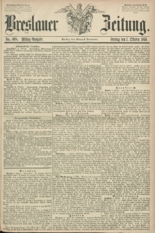 Breslauer Zeitung. 1859, No. 468 (7 Oktober) - Mittag-Ausgabe