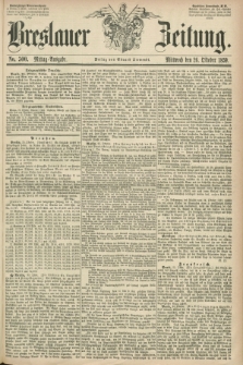 Breslauer Zeitung. 1859, No. 500 (26 Oktober) - Mittag-Ausgabe