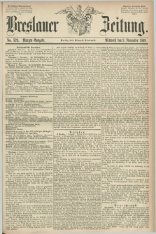 Breslauer Zeitung. 1859, No. 523 (9 November) - Morgen-Ausgabe + dod.