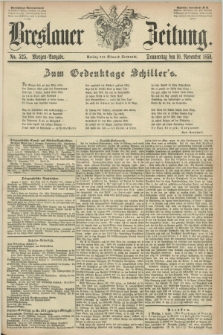 Breslauer Zeitung. 1859, No. 525 (10 November) - Morgen-Ausgabe + dod.