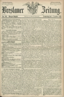 Breslauer Zeitung. 1859, No. 561 (1 Dezember) - Morgen-Ausgabe + dod.