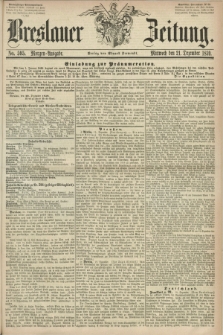 Breslauer Zeitung. 1859, No. 595 (21 Dezember) - Morgen-Ausgabe + dod.