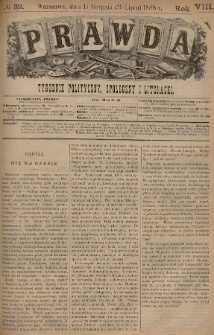 Prawda : tygodnik polityczny, społeczny i literacki. 1888, nr 32