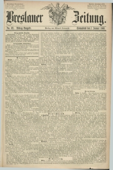 Breslauer Zeitung. 1860, No. 12 (7 Januar) - Mittag-Ausgabe