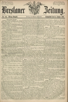 Breslauer Zeitung. 1860, No. 24 (14 Januar) - Mittag-Ausgabe