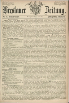 Breslauer Zeitung. 1860, No. 37 (22 Januar) - Morgen-Ausgabe + dod.