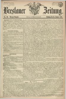 Breslauer Zeitung. 1860, No. 39 (24 Januar) - Morgen-Ausgabe + dod.