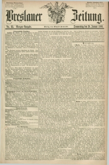 Breslauer Zeitung. 1860, No. 43 (26 Januar) - Morgen-Ausgabe +dod.