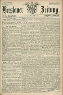Breslauer Zeitung. 1860, No. 52 (31 Januar) - Mittag-Ausgabe