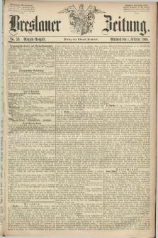 Breslauer Zeitung. 1860, No. 53 (1 Februar) - Morgen-Ausgabe + dod.