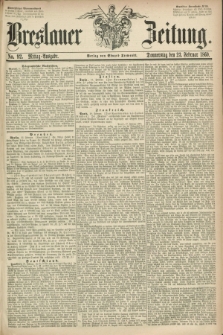 Breslauer Zeitung. 1860, No. 92 (23 Februar) - Mittag-Ausgabe
