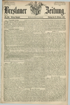Breslauer Zeitung. 1860, No. 100 (28 Februar) - Mittag-Ausgabe