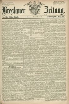 Breslauer Zeitung. 1860, No. 116 (8 März) - Mittag-Ausgabe