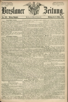 Breslauer Zeitung. 1860, No. 122 (12 März) - Mittag-Ausgabe