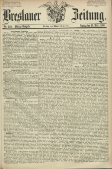 Breslauer Zeitung. 1860, No. 130 (16 März) - Mittag-Ausgabe