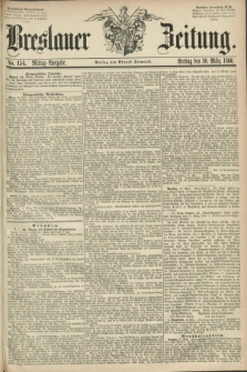 Breslauer Zeitung. 1860, No. 154 (30 März) - Mittag-Ausgabe