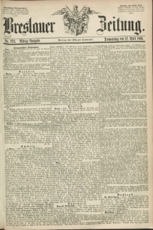 Breslauer Zeitung. 1860, No. 172 (12 April) - Mittag-Ausgabe