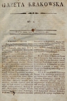 Gazeta Krakowska. 1802, nr 2