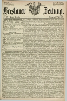 Breslauer Zeitung. 1860, No. 197 (27 April) - Morgen-Ausgabe + dod.