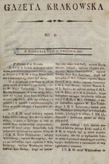 Gazeta Krakowska. 1802, nr 5