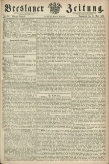 Breslauer Zeitung. 1860, No. 231 (19 Mai) - Morgen-Ausgabe + dod.