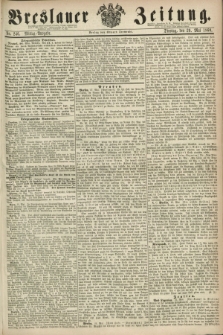 Breslauer Zeitung. 1860, No. 246 (29 Mai) - Mittag-Ausgabe
