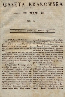 Gazeta Krakowska. 1802, nr 7