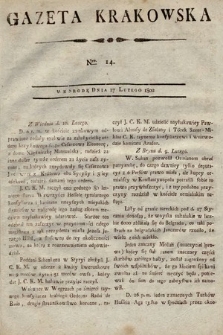 Gazeta Krakowska. 1802, nr 14