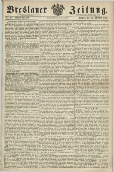 Breslauer Zeitung. 1860, No. 427 (12 September) - Morgen-Ausgabe + dod.