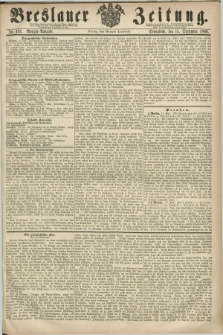 Breslauer Zeitung. 1860, No. 433 (15 September) - Morgen-Ausgabe + dod.