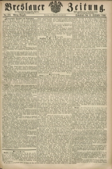 Breslauer Zeitung. 1860, No. 434 (15 September) - Mittag-Ausgabe