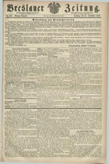 Breslauer Zeitung. 1860, No. 447 (23 September) - Morgen-Ausgabe + dod.