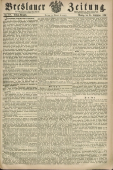 Breslauer Zeitung. 1860, No. 448 (24 September) - Mittag-Ausgabe