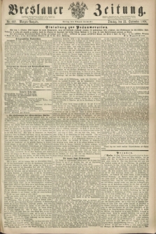 Breslauer Zeitung. 1860, No. 449 (25 September) - Morgen-Ausgabe + dod.