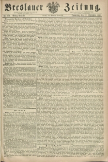 Breslauer Zeitung. 1860, No. 454 (27 September) - Mittag-Ausgabe