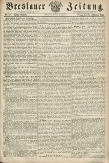 Breslauer Zeitung. 1860, No. 456 (28 September) - Mittag-Ausgabe