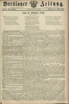 Breslauer Zeitung. 1860, No. 484 (15 Oktober) - Mittag-Ausgabe