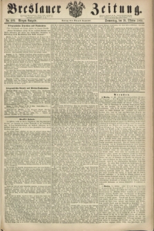 Breslauer Zeitung. 1860, No. 489 (18 Oktober) - Morgen-Ausgabe + dod.