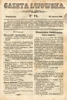 Gazeta Lwowska. 1848, nr 74