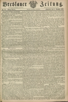 Breslauer Zeitung. 1860, No. 542 (17 November) - Mittag-Ausgabe