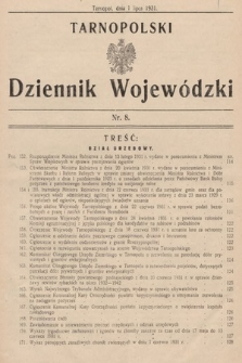 Tarnopolski Dziennik Wojewódzki. 1931, nr 8