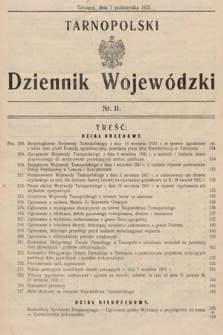 Tarnopolski Dziennik Wojewódzki. 1931, nr 11