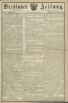 Breslauer Zeitung. 1861, No. 22 (14 Januar) - Mittag-Ausgabe