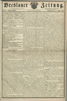 Breslauer Zeitung. 1861, No. 27 (17 Januar) - Morgen-Ausgabe + dod.