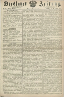 Breslauer Zeitung. 1861, No. 71 (12 Februar) - Morgen-Ausgabe + dod.