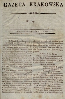 Gazeta Krakowska. 1802, nr 27