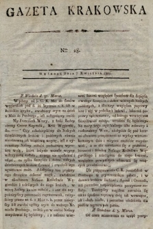 Gazeta Krakowska. 1802, nr 28