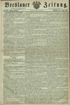 Breslauer Zeitung. 1861, Nr. 200 (1 Mai) - Mittag-Ausgabe